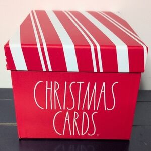 RAE DUNN CHRISTMAS CARDS BOX